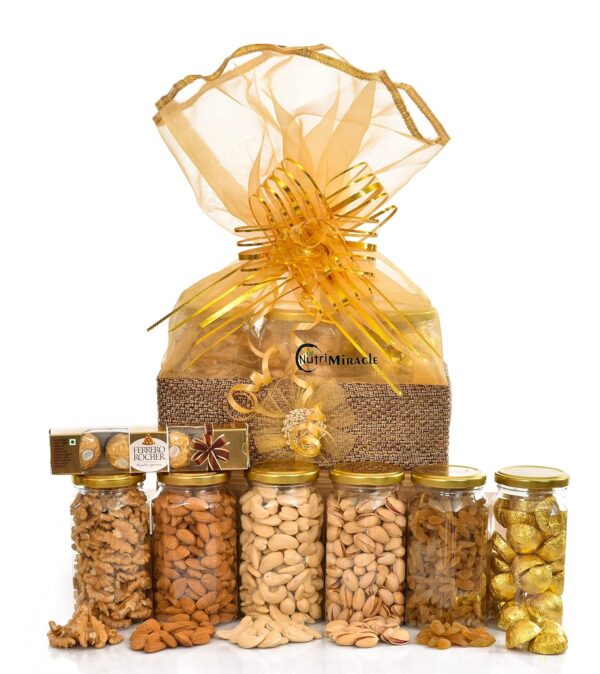 Dry Fruits and Chocolate Gift for Bhabhi - Rich Rakhi Hamper