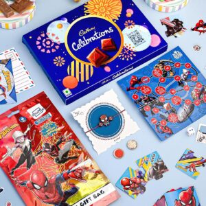 Spiderman Rakhi and Chocolate Set, Kids, Favorite Combo