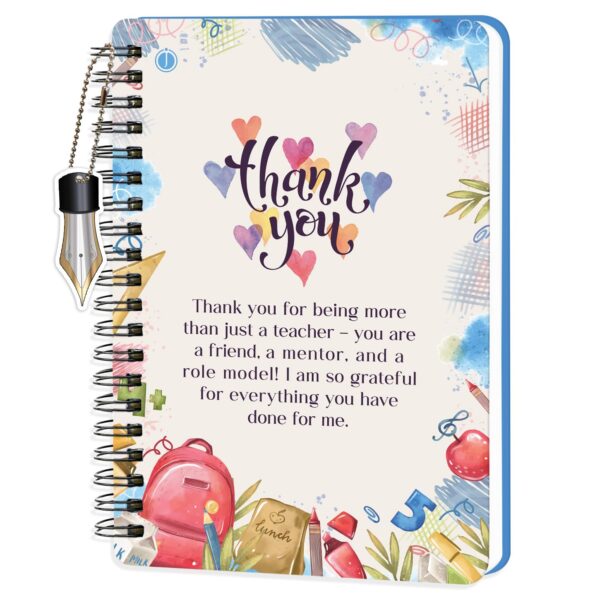 A5 Spiral Diary Gift for Teacher with 160 Pages