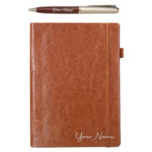 Leather Diary Gift Set 2026 with Pen for Office Use